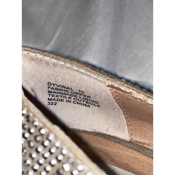 STEVE‎ MADDEN Dyvinal Platform Rhinestone Silver Jeweled Heels - Size 10 - Picture 11 of 15